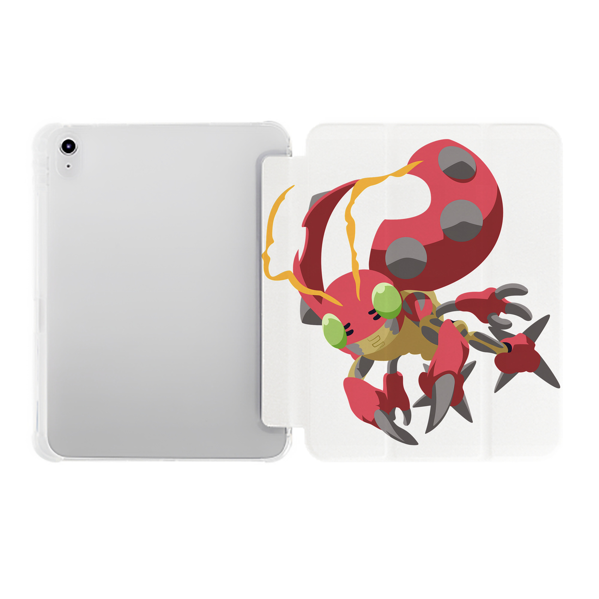 （画像用） Digimon デジタルモンスター/デジモン IPad ケース ペン収納付き 三つ折りスタンド PUレザー×シリコン 対応機種9.5/10.5/10.9インチ